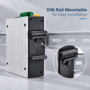 Switch Ethernet industriel non géré 5 ports Gigabit 10/100/1000 Mbps RJ45 à montage sur rail DIN IP40 en alliage d'aluminium sans ventilateur pour usine - Product Image 2