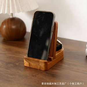 Solid wood detachable desktop cookbook/book reader <b>stand</b>, height adjustable, perfect for lazy users with phones and <b>tablets</b>. - Product Image 3