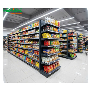 High Load Double Side Supermarket Shelving <b>Unit</b> Multi Layer Grocery Shop Gondola <b>Display</b> Rack For Beverage Snack Storage - Product Image 6