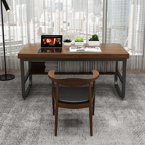 Semplice scrivania da ufficio in legno massello, studio a casa, scrivania per <span class=keywords><strong>Computer</strong></span>, camera da letto, deposito libri, scrivania - Product Image 4