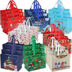 Toptan özel logo baskılı kişiselleştirilmiş dokuma olmayan kumaş alışveriş çantaları yeniden kullanılabilir dokuma olmayan bez çanta ile logo - Product Image 4