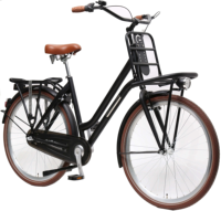 Vélo de ville à une vitesse de 26 pouces en gros, avec fourche et cadre en acier, style rétro classique, vélo de rue ancien