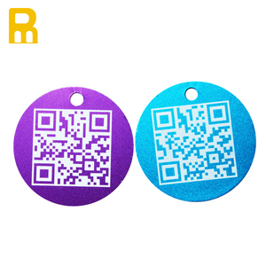 Thẻ Chó Mèo ID Thú Cưng Bằng Nhôm Khuyến Mại Thẻ Khắc Mã QR Cho Thú Cưng - Product Image 6