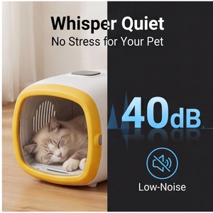 Secadora <span class=keywords><strong>Inteligente</strong></span> <span class=keywords><strong>para</strong></span> Mascotas con Control de Temperatura por IA, Silenciosa, 6D Estéreo, de Plástico, <span class=keywords><strong>para</strong></span> <span class=keywords><strong>Gatos</strong></span> y Perros, Uso en <span class=keywords><strong>Baño</strong></span>, con Función de Esterilización - Product Image 4