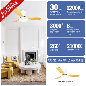 Ventilateur de plafond nordique moderne 4 en 1, guirlandes, 3 lames en bois, 48 pouces, économie d'énergie, moteur décoratif <span class=keywords><strong>dc</strong></span> - Product Image 3