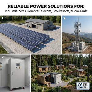 Best Selling 50kW 100kW Low Frequency SPWM Off <b>Grid</b> Single Phase Inverter Full Power Continuous Operation for Factory - Product Image 5