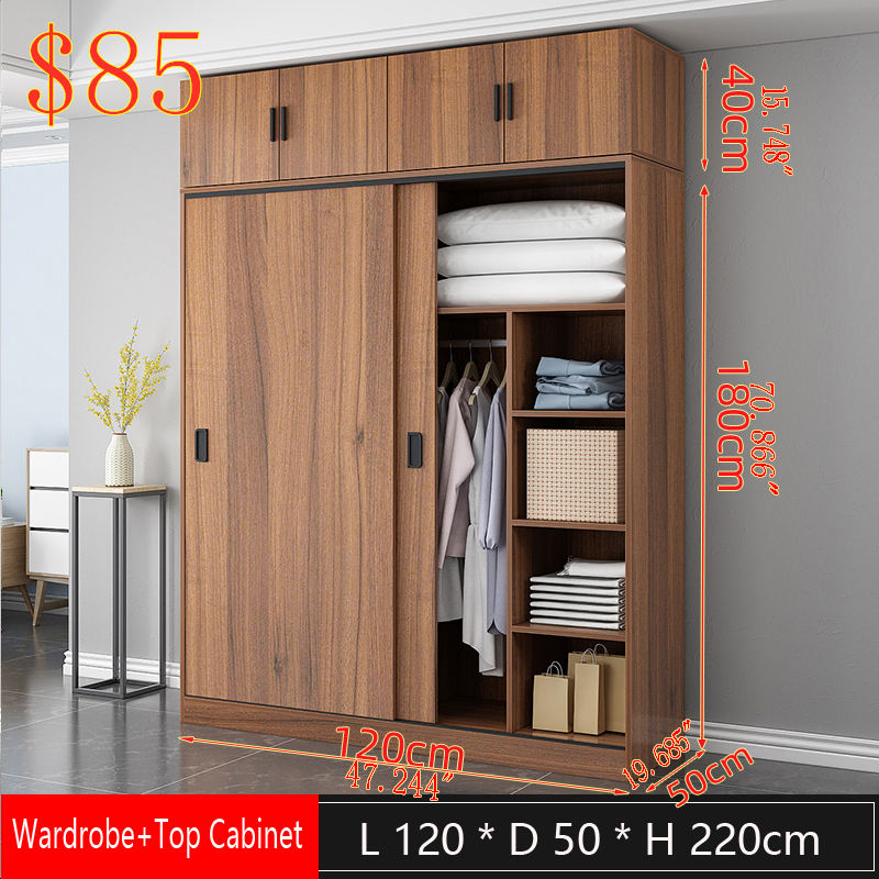 Noyer profond 120*50*180 + armoire supérieure