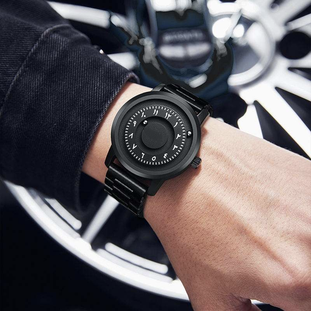 Men's Luxury Quartz Watch Business Fashion Alloy Dial Stainless Steel Strap Waterproof Leather
