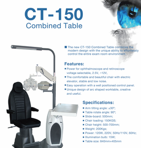 Mesa Combinada Motorizada de Altura Ajustable CT-150, Equipo Oftalmológico Profesional para Uso en Clínicas Ópticas, de China - Product Image 6