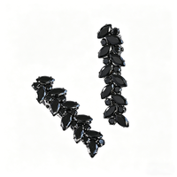 Barrettes à cheveux chic et scintillantes en zircon taille marquise, 2 pièces, multicolores, pour femmes, usage quotidien, mariage, bal de promo, demoiselle d'honneur, accessoires pour cheveux