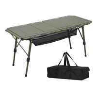 Table de camping pliable réglable imprimée en aluminium léger portable pour barbecue en plein air personnalisée 5 unités Igt