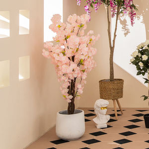 Arbre de <span class=keywords><strong>cerisier</strong></span> artificiel réaliste <span class=keywords><strong>en</strong></span> soie, plante de sakura artificielle à faible entretien pour le hall, le patio et la décoration de mariage - Product Image 5