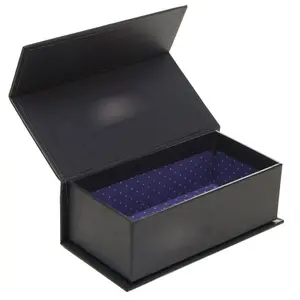 पुरुषों के कपड़ों की पैकेजिंग कस्टम काले चुंबकीय उपहार बॉक्स उच्च अंत फ्लैप चुंबक उपहार बॉक्स क्रिसमस सजावट चुंबक उपहार बॉक्स