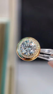7CT Round Cut Lab Grown <b>Diamond</b> <b>Ring</b> Luxury Halo Statement Engagement <b>Ring</b> Premium Bridal Fine Jewelry for Women - Product Image 2