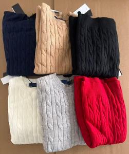 Áo len dệt kim cổ tròn ôm sát ấm áp có logo thêu mới dành cho nam và nữ - Product Image 1