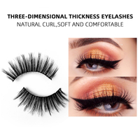 Faux Cils Wispy Effet Naturel, Lot en Gros avec 15 Boîtes à Cils Pailletées, Longueur Moyenne, Vison 3D Synthétique