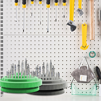 Boîte de rangement rotative en plastique pour bijoux, 100 trous, organisateur pour fraises, mini-brosses, forets, diamants, pour banc rotatif