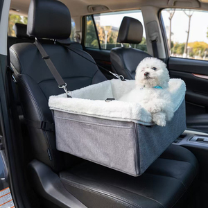 Siège auto pour chien, siège auto portable pour chien, transporteur de voyage avec ceinture de sécurité pour animaux de compagnie jusqu'à 24 lb - Product Image 5
