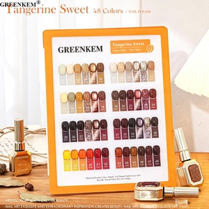Vernis à ongles gel 48 couleurs automne, marque privée, tons platine, <span class=keywords><strong>caramel</strong></span>, ambre, sans TPO, sans HEMA, gel vernis œil de chat personnalisé - Product Image 2