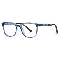 ÉCHANTILLON GRATUIT Lunettes carrées avec branches en chaîne, monture noire et détails argentés pour rehausser la mode au quotidien