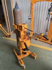Chariot de main de cylindre de gaz électrique de qualité supérieure de 200kg pour le soudage d'oxygène au propane et à l'acétylène pour la livraison de levage industrielle - Product Image 3