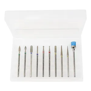 Free sample Nail Drill Burr Bits Set For Manicure Milling Cutters Removing Gel Varnish Cuticle Cleaner Electric Drill Tool