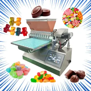 Toffee-máquina semiautomática para hacer dulces duros para niños, máquina para hacer dulces con diseño de oso, piruleta pequeña, azúcar, vitamina, pectina, gelatina