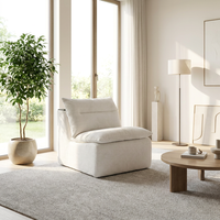 Sofá Modular Convertible Moderno, Sillón con Respaldo, Totalmente Comprimido, Ecológico, Sofá Cama para Apartamento, Sala de Estar, Hotel