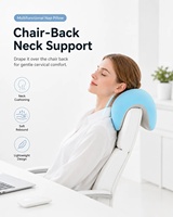Coussin de sieste en mousse à mémoire de forme avec tunnel pour les bras |   Repose-cou latéral et support de nuque pour dossier de chaise