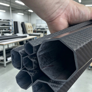Tube hexagonal en fibre de carbone 3K de 12 mm pour support d'instrument de <span class=keywords><strong>musique</strong></span> - Product Image 4