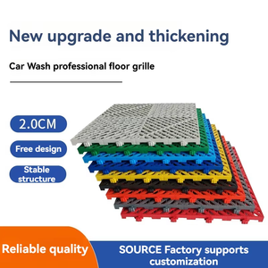 Baldosas de plástico antideslizantes entrelazables para <span class=keywords><strong>garaje</strong></span>, taller, lavadero, <span class=keywords><strong>suelo</strong></span> impermeable con diseño gráfico - Product Image 2