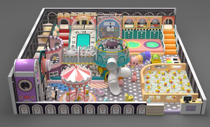 Indoor Kids Soft Playground Equipment Commercial Amusement Park <b>Play</b> Area with Slide and Ball Pool for Children - Product Image 5