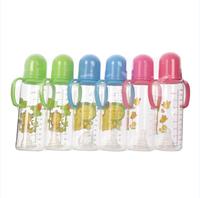 Portable grand 8 oz bébés lait biberons et sucettes 6 pièces/paquet Silicone mamelon pp Pc bébé biberons ensemble 240ml