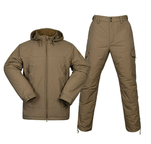 ชุดยูนิฟอร์มลายพราง DF F7 สำหรับฤดูหนาว รุ่น CP FG ลายพรางสีดำเขียว พร้อมเสื้อแจ็คเก็ตบุนวมและกางเกงขายาวแบบอุ่น - Product Image 1