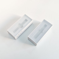 Boîtes en papier avec fenêtre transparente Coffrets cadeaux à glissière en PVC pour huile de vernis à ongles avec insert en mousse EVA Logo personnalisé
