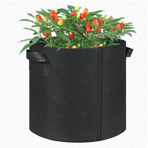 Sac de culture de fraises en tissu feutré, multi-poches, durable, biodégradable, écologique, avec poignées, capacité d'un gallon - Product Image 2