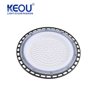 Éclairage d'entrepôt de fournisseur d'usine, étanche IP66, projecteur LED UFO 150W pour hauts plafonds