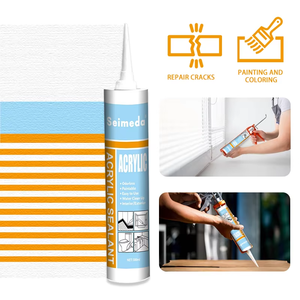Mastic acrylique Seimeda OEM à durcissement rapide pour réparation de fissures et anti-moisissure, pour joints, scellement de boîtes, sols en bois, lavabos et salles de bain - Product Image 2
