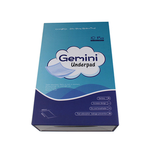 Custom Logo Printed Disposable PE Film 3D Leakproof Quick Dry Super Absorbent 90x60cm White <b>Nursing</b> Bed <b>Pad</b> Adult Care Under <b>Pad</b> - Product Image 3