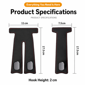 Metal Suede <b>Hook</b> Single Double Copilot <b>Hook</b> <b>Car</b> <b>Hook</b> - Product Image 6
