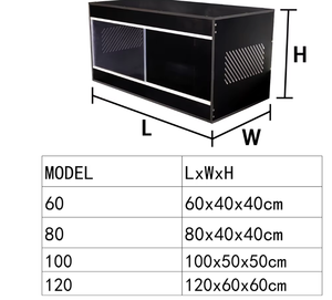 Çin üretici sürüngen muhafaza akrilik kapı galon temperli sürüngen büyük teraryum tankı ile bukalemun kafes - Product Image 2