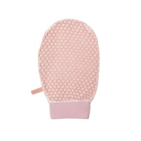 Gant de bain double face en fibre de viscose, polyester et charbon de bambou, style moderne marocain pour hammam, forme ovale