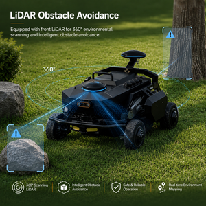 Tondeuse à gazon robotisée rechargeable, sans fil, télécommandée, autotractée, avec fonction anti-obstacles, pour jardins - Product Image 1