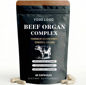 Complément alimentaire en capsules <span class=keywords><strong>de</strong></span> complexe d'organes <span class=keywords><strong>de</strong></span> bœuf nourri à l'herbe avec un mélange <span class=keywords><strong>de</strong></span> foie, <span class=keywords><strong>de</strong></span> cœur, <span class=keywords><strong>de</strong></span> pancréas, <span class=keywords><strong>de</strong></span> testicules et <span class=keywords><strong>de</strong></span> moelle osseuse - Product Image 6