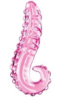 Ein rosa Kristall-Zungen-Glas-Simulator, Sexspielzeug für Erwachsene, weiblicher Masturbator, Anal-Sexspielzeug