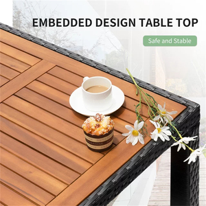 Ensembles <span class=keywords><strong>de</strong></span> <span class=keywords><strong>jardin</strong></span> en osier personnalisé canapé d'extérieur <span class=keywords><strong>de</strong></span> luxe en teck et rotin meubles combinés pour balcon <span class=keywords><strong>de</strong></span> loisirs - Product Image 5