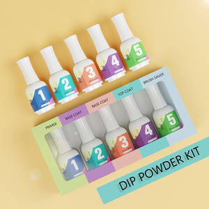 Kit d'activateurs et liquides pour poudre à ongles : Base, activateur et finition pour poudre à ongles - Product Image 4