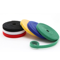 Courroie crochet et boucle 15mm réutilisable coupe libre attache-câble de ceinture de collecte de fils de bande magique