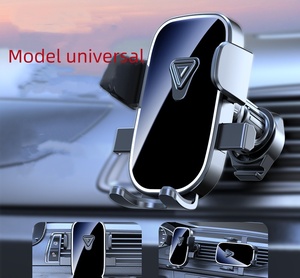 Soporte de navegación para coche ABS universal Soporte de pantalla horizontal y vertical con combinación de clip de salida de aire y teléfono giratorio - Product Image 5
