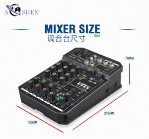 Aoshen - Mezclador de Audio Profesional para PC con 16 Efectos DSP, 4 Canales, Interfaz de Audio y Conexión Inalámbrica para Grabación - Product Image 6